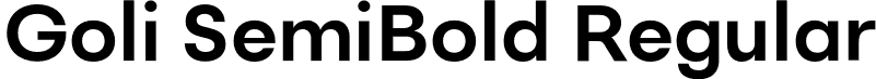 Goli SemiBold Regular font - Goli-SemiBold.otf