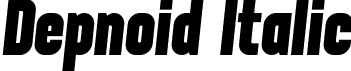 Depnoid Italic font - depnoid-italic.otf