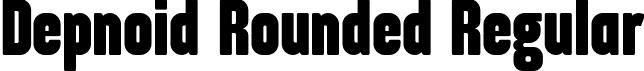 Depnoid Rounded Regular font - depnoid-rounded.otf