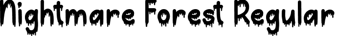 Nightmare Forest Regular font - Nightmare Forest.ttf