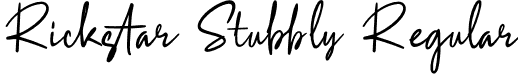 Rickstar Stubbly Regular font - rickstar-stubbly-regular.otf