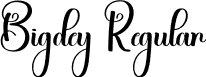 Bigdey Regular font - Bigdey.otf