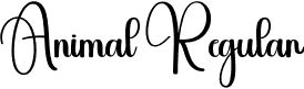 Animal Regular font - Animal.otf