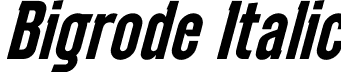 Bigrode Italic font - Bigrode Italic.otf