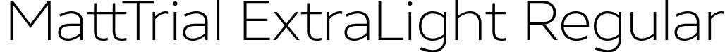 MattTrial ExtraLight Regular font - Matt_Trial-ExtraLight.ttf