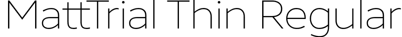 MattTrial Thin Regular font - Matt_Trial-Thin.ttf