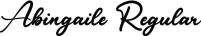 Abingaile Regular font - Abingaile.ttf