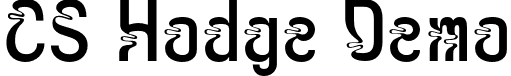 CS Hodge Demo font - CSHodge-Regular_demo.otf