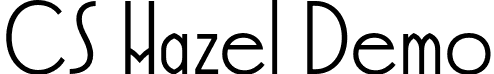 CS Hazel Demo font - CSHazel-Regular_demo.otf