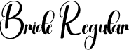 Bride Regular font - Bride.otf