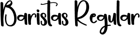 Baristas Regular font - Baristas.otf