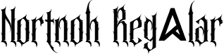 Nortnoh Regular font - Nortnoh-Regular.ttf