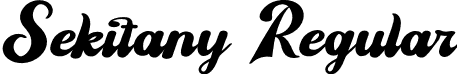 Sekitany Regular font - Sekitany-Demo.otf