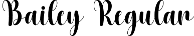 Bailey Regular font - Bailey.otf