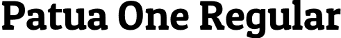 Patua One Regular font - PatuaOne-Regular.ttf