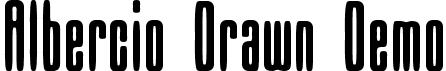 Albercio Drawn Demo font - AlbercioDrawn-Regular_demo.otf