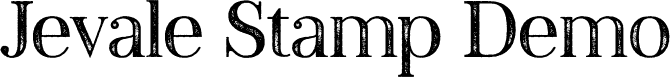 Jevale Stamp Demo font - JevaleStamp-Regular_demo.otf