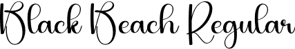 Black Beach Regular font - Black-Beach.otf