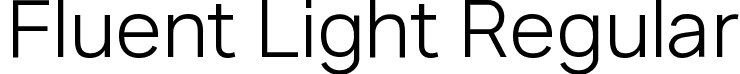 Fluent Light Regular font - Fluent-Light.ttf