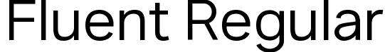 Fluent Regular font - Fluent-Regular.ttf