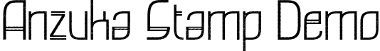 Anzuka Stamp Demo font - AnzukaStamp-Regular_demo.otf