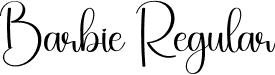 Barbie Regular font - Barbie.otf