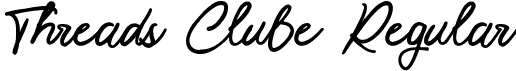 Threads Clube Regular font - ThreadsClube-Free.ttf