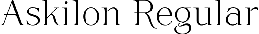 Askilon Regular font - askilon-r9xyw.otf