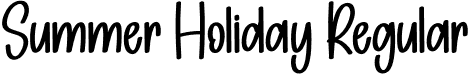 Summer Holiday Regular font - Summer-Holiday.otf