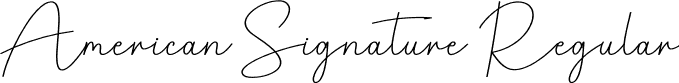 American Signature Regular font - American-Signature.otf