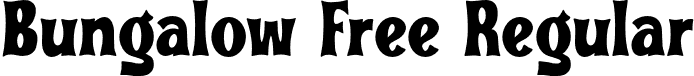 Bungalow Free Regular font - Bungalow-Free.otf