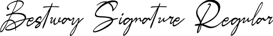 Bestway Signature Regular font - Bestway-Signature-Demo.otf