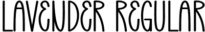 Lavender Regular font - Lavender.otf