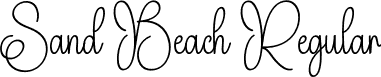 Sand Beach Regular font - Sand-Beach.otf