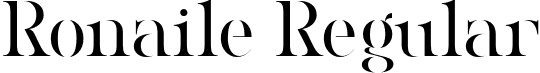 Ronaile Regular font - Ronaile.otf