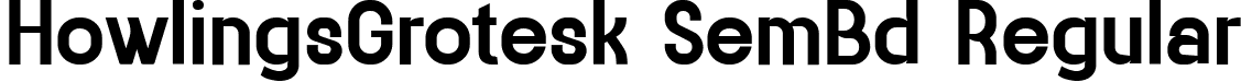 HowlingsGrotesk SemBd Regular font - HowlingsGrotesk-SemiBold.ttf