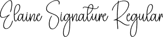 Elaine Signature Regular font - Elaine-Signature.otf