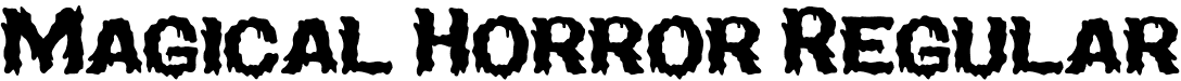 Magical Horror Regular font - MagicalHorror-Regular.otf