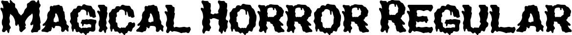 Magical Horror Regular font - MagicalHorror-Regular.ttf