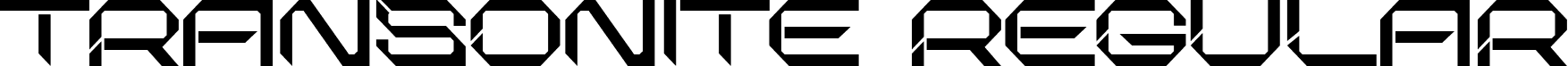 Transonite Regular font - Transonite.ttf