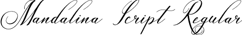 Mandalina Script Regular font - 464-mandalina.otf