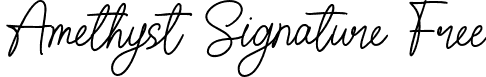 Amethyst Signature Free font - Amethyst-Signature-Free.otf