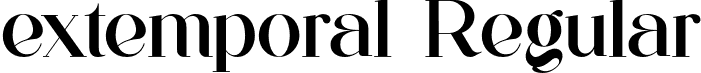 extemporal Regular font - extemporal.otf