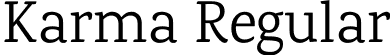 Karma Regular font - Karma-Regular.ttf