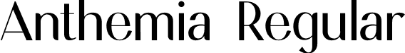 Anthemia Regular font - Anthemia.otf