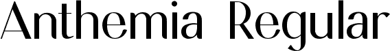 Anthemia Regular font - AnthemiaRegular.ttf