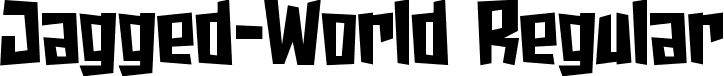 Jagged-World Regular font - Jagged-World.ttf