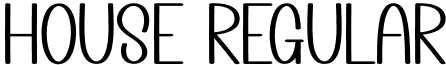 House Regular font - House.otf