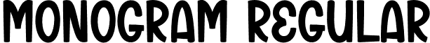 Monogram Regular font - Monogram.otf