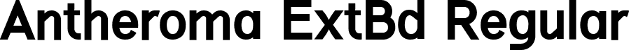 Antheroma ExtBd Regular font - Antheroma-ExtraBold.ttf